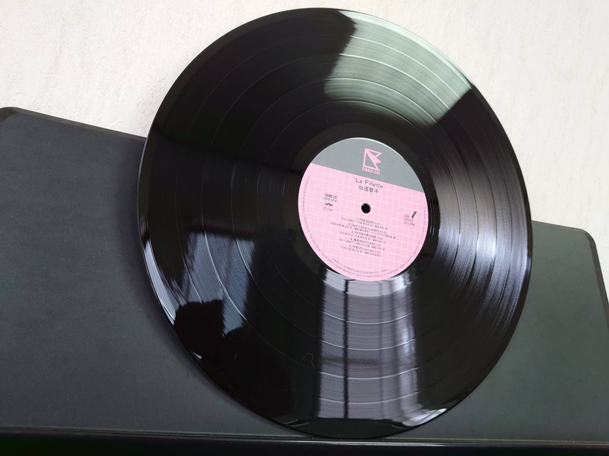 美品！仙道敦子「ラ・フィエッテ」帯、インサート完備、LP!和モノ