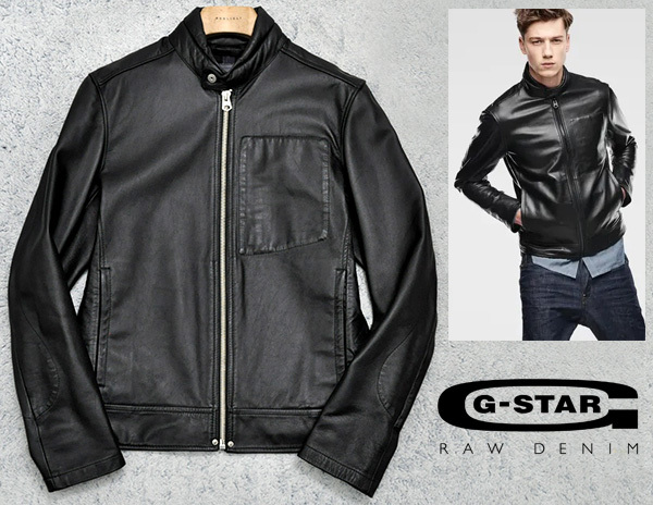 お買い得，人気 名作 定価￥99 000 ジースター G-STAR RAW Re 3D Leather Biker Jacket 牛革 3D立体裁断 レザーバイカージャケット/ライダース L(Lサイズ)｜売買されたオークション情報、yahooの商品情報をアーカイブ公開 - Lサイズ