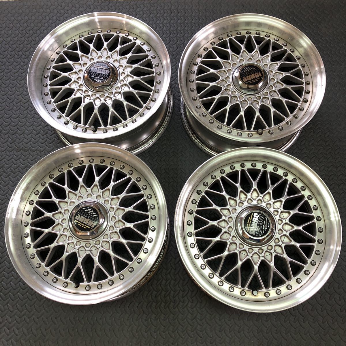 当時物？ weds? IONOS 15×6.5J PCD114.3 4H 5H マルチ メッシュ