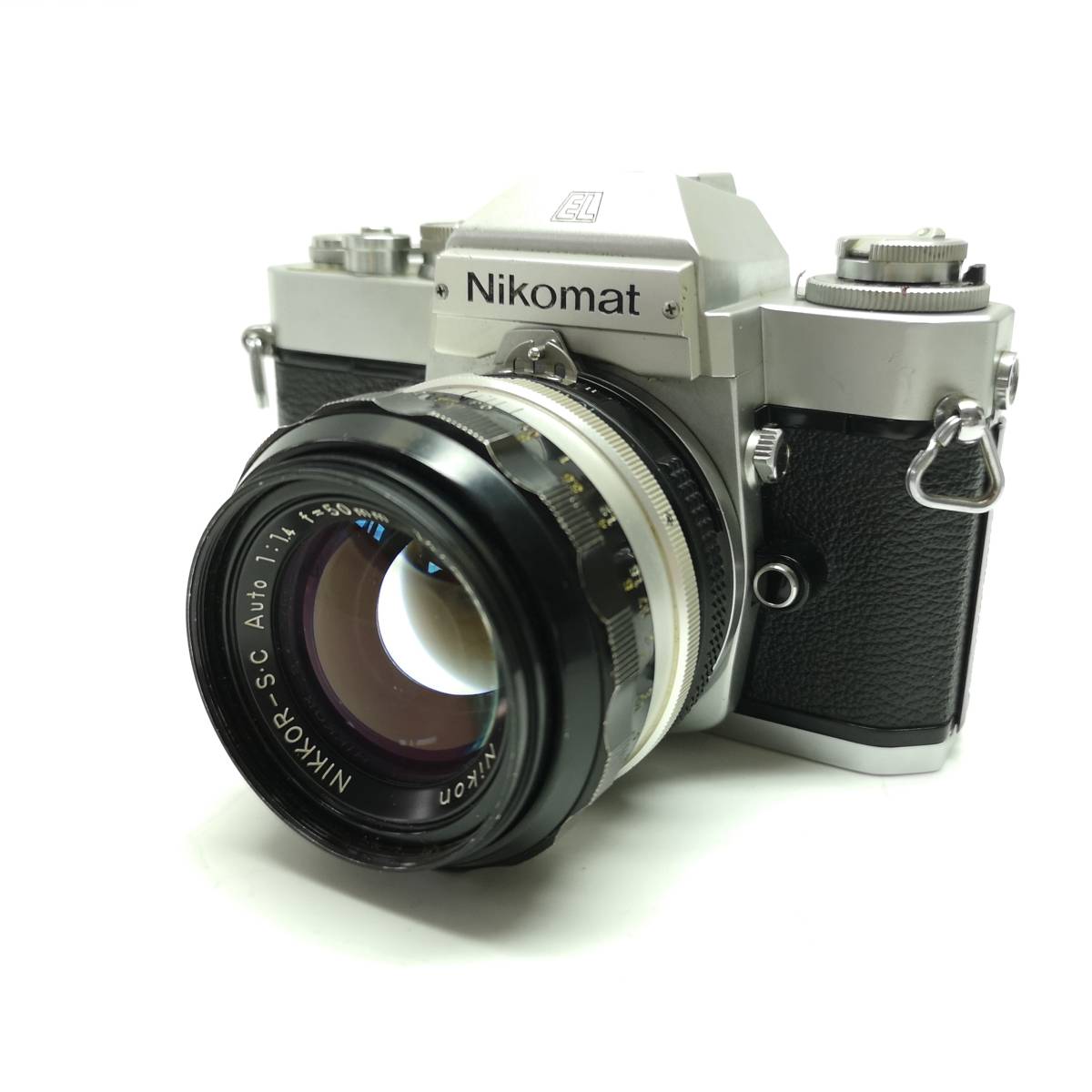 動作OK!! Nikon ニコン Nikomat EL + NIKKOR-S.C Auto 50mm F1.4 Ai改