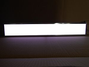 ワンマンアンドン ワンマン灯 600幅 丸抜き ステンレス 鏡面 鏡面×鱗柄