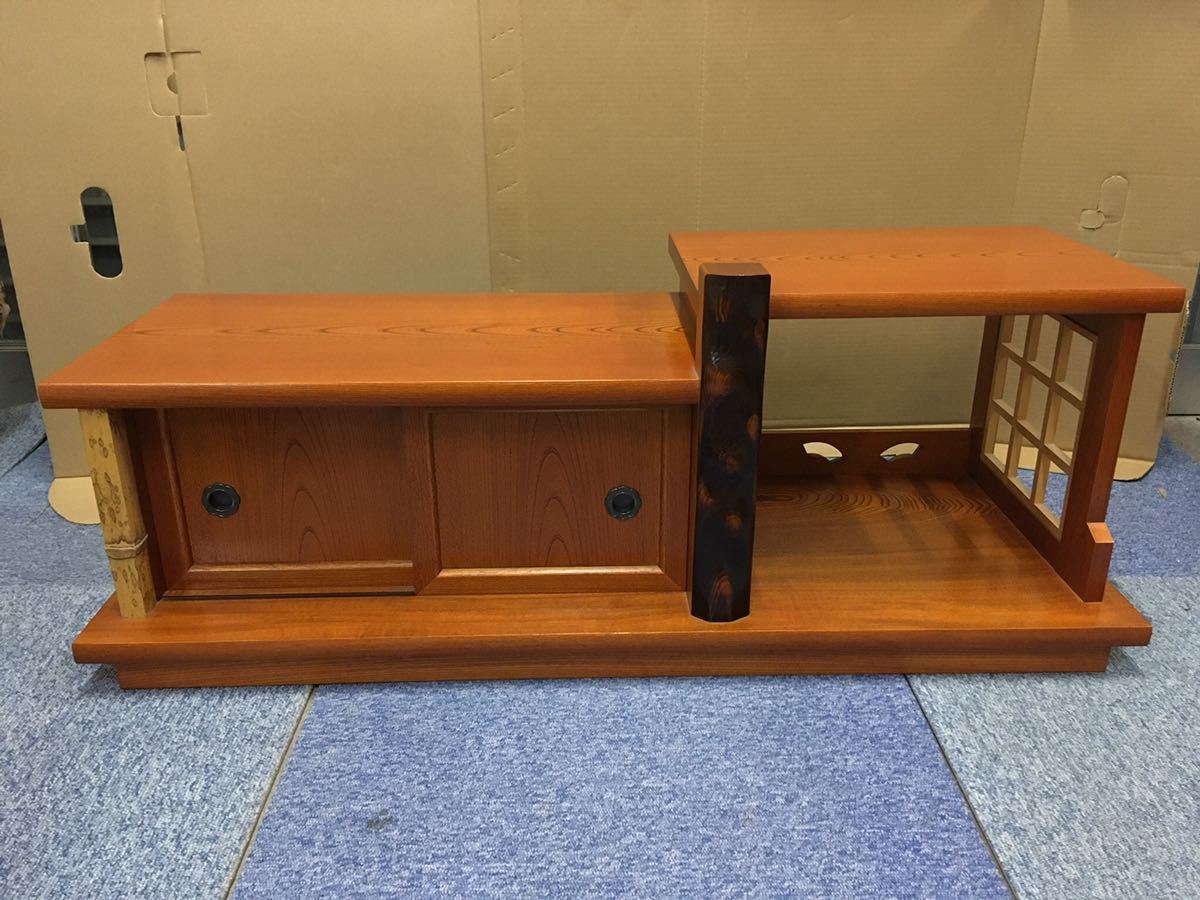置き床 飾り棚 置床 和風 収納 ヴィンテージ 無垢材 和製家具 床の間