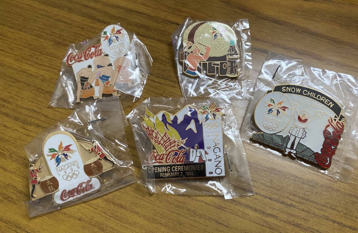  1998 長野オリンピック コカ コーラ 開会式 イベント ピンバッジ ５個(オリンピック)｜売買されたオークション情報、yahooの商品情報をアーカイブ公開 - オークファン オリンピック