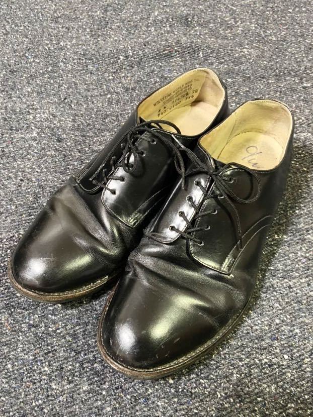 90s usn service shoes 8 w u.s navy サービスシューズ 革靴 海軍