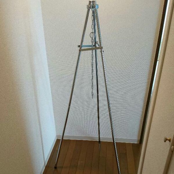 焚き火三脚 キャプテンスタッグ トライン - アウトドア・キャンプ用品 | UG-0010 UG-10の通販 焚火台 STAG) キャプテンスタッグ(CAPTAIN レビューキャプテンスタッグ トライポッド(UG-9、UG-10 (本店限定価格)トライン ラウンド トライン焚き火三脚