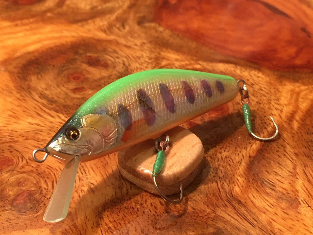 Lures T.C.G Handmade 52s アワビ - | ハンドメイドミノー of 80s No.19ハンドメイドミノー shell 公式通販 アワビ貼り Ｋ 51mm
