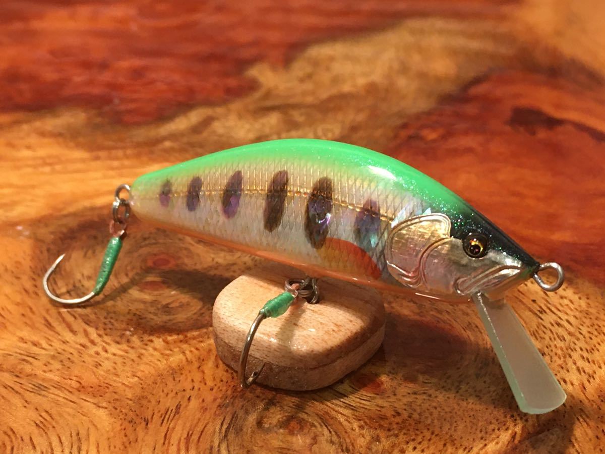 Lures T.C.G Handmade 52s アワビ - | ハンドメイドミノー of 80s No.19ハンドメイドミノー shell 公式通販 アワビ貼り Ｋ 51mm