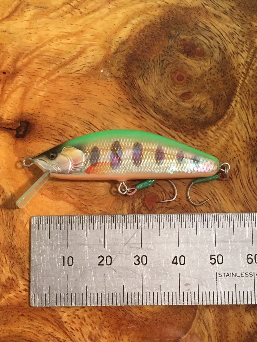 Lures T.C.G Handmade 52s アワビ - | ハンドメイドミノー of 80s No.19ハンドメイドミノー shell 公式通販 アワビ貼り Ｋ 51mm