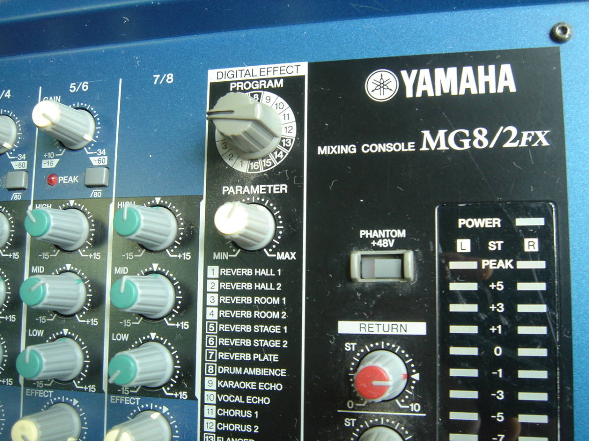 ☆ YAMAHA MG8/2FX ヤマハ ミキシングコンソール 最大8チャンネル 高