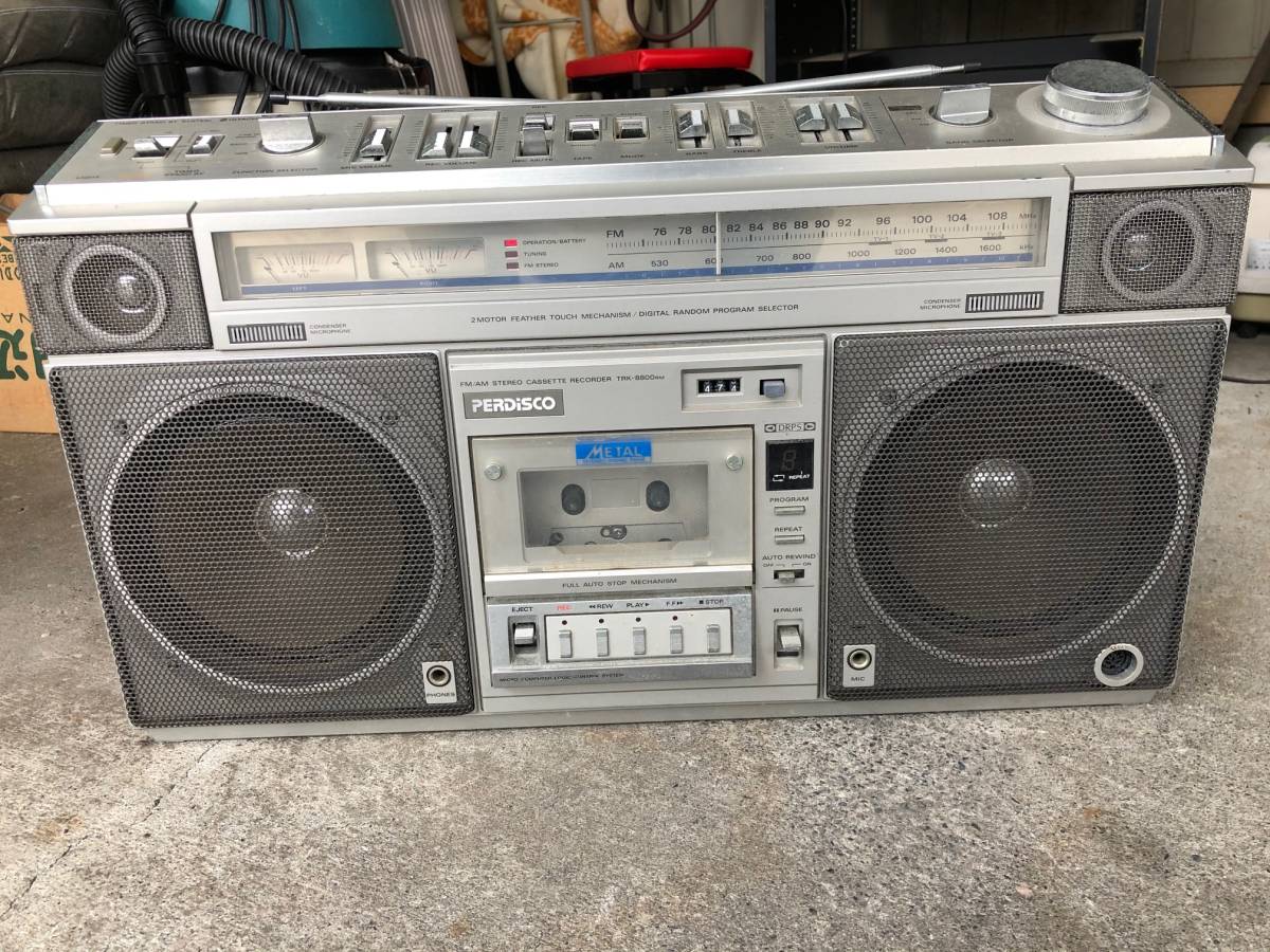 パディスコ ラジカセ 日立 HITACHI PERDISCO ステレオ TRK-8800