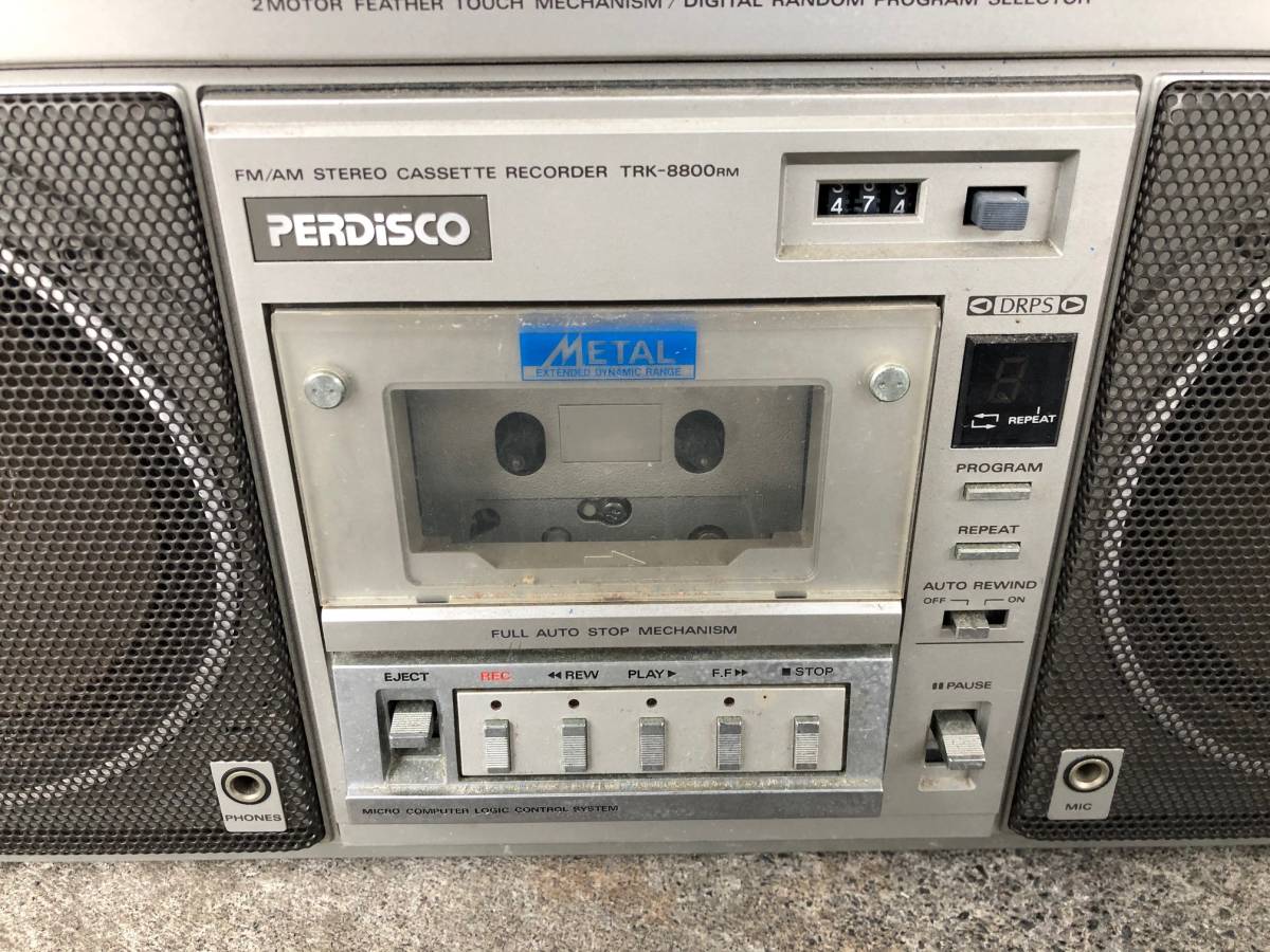 パディスコ ラジカセ 日立 HITACHI PERDISCO ステレオ TRK-8800