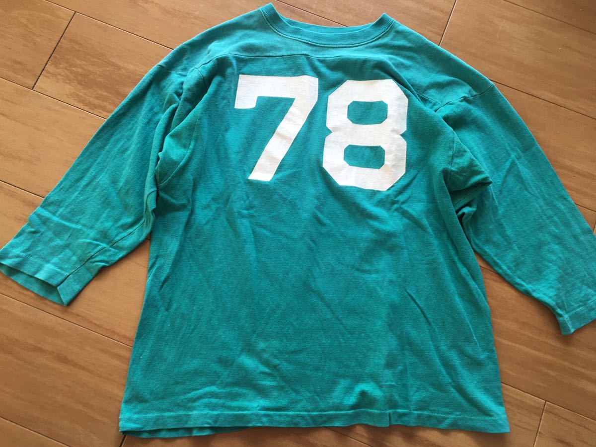 70s champion チャンピオン vintage フットボールボール 70s チャンピオン ビンテージ フットボールTシャツ コットン