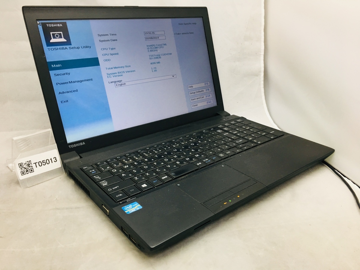 Satellite dynabook ジャンク1円～東芝 DynaBook B553⁄J⁄Corei3 3120M 