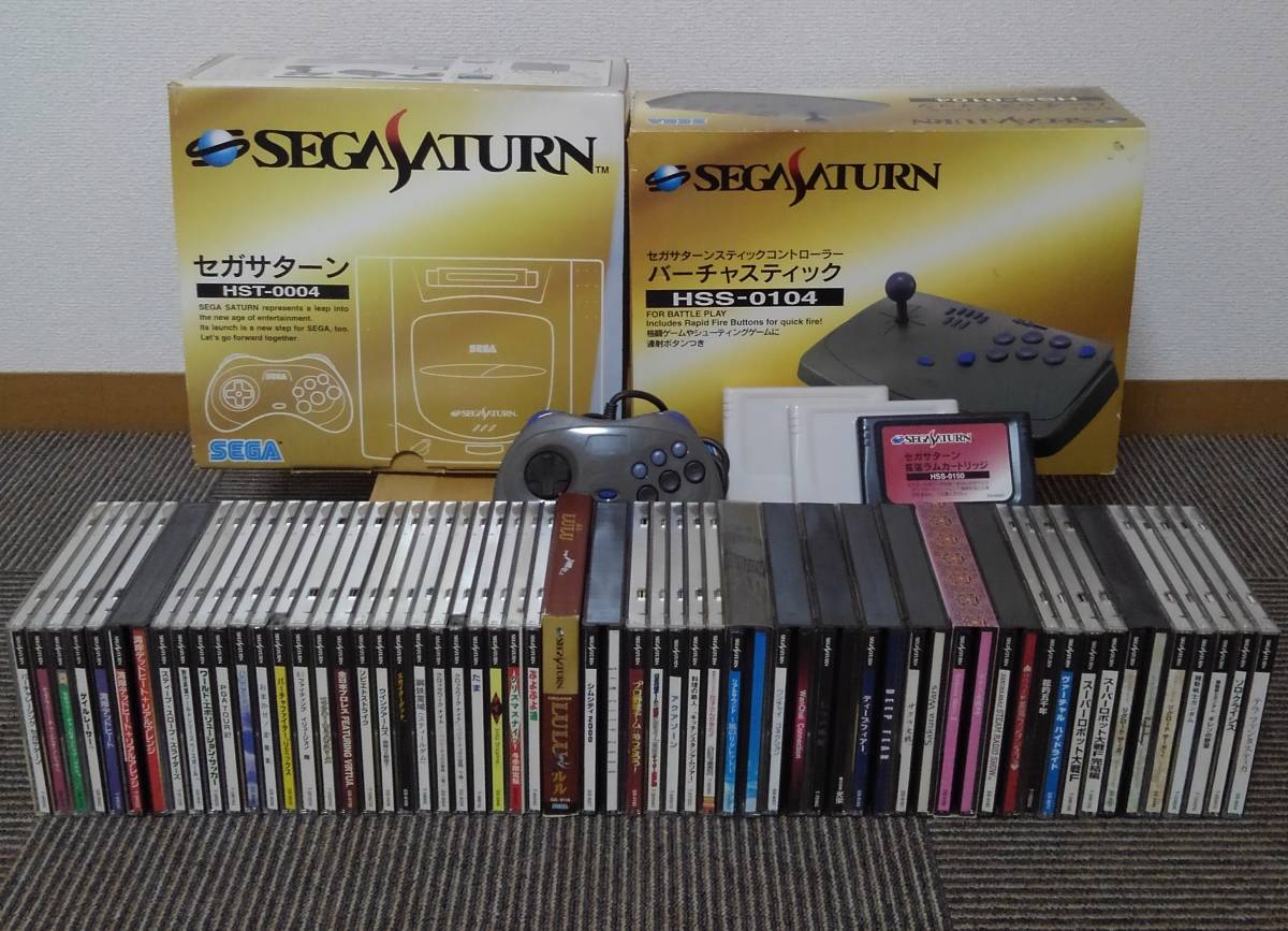 爆買い，セール セガ サターン本体一式 + バーチャスティック + 専用ソフト50本 + その他 パワーメモリー等(本体、アクセサリー)｜売買されたオークション情報、yahooの商品情報をアーカイブ公開 - オークフ サターン