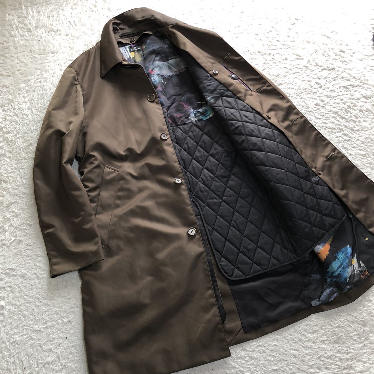 ポールスミス Paul カシミヤライナー付きトレンチコート ナイロン