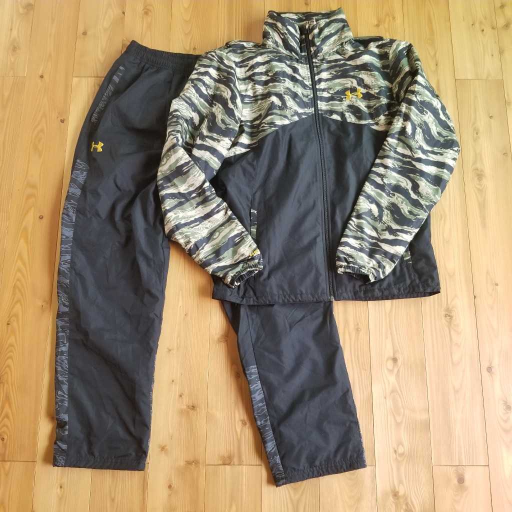 SALE，定番 アンダーアーマー UNDER ARMOUR ナイロン上下セットアップ カモフラ柄 タイガーカモ Lサイズ(その他)｜売買されたオークション情報、yahooの商品情報をアーカイブ公開 - オークファン ナイロン