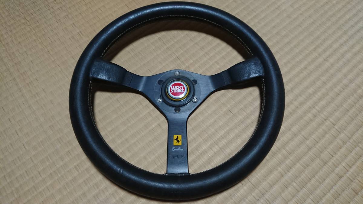 モモ　momo キャバリーノ　ステアリング　35π　旧車　当時物 ステアリング MOMO キャバリーノ モモ 当時物 Cavallino - 34.5Φ 90年