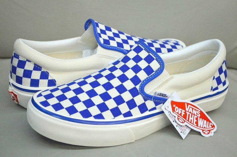 ヴァンズスリッポンチェッカー スリッポン 白 バンズ 90年代VANS