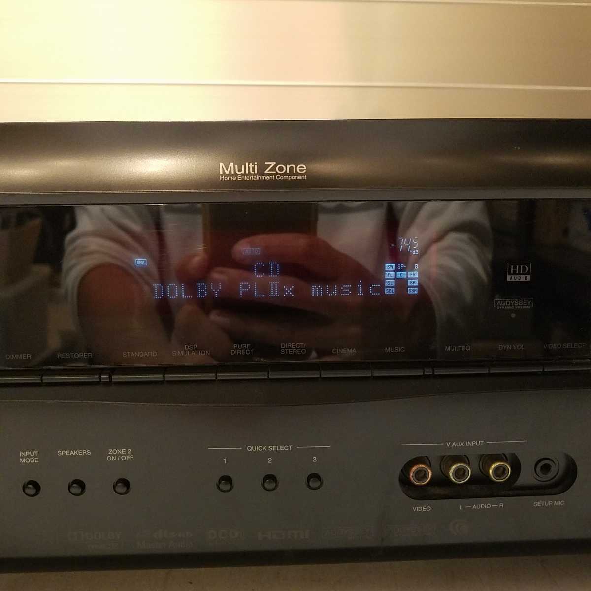 DENON デノン AVC-1909 AVアンプ ブラック リモコン付