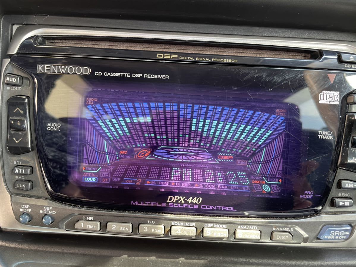 KENWOOD CD/カセットプレーヤー DPX-440 当時物 2DIN KENWOOD DPX-440
