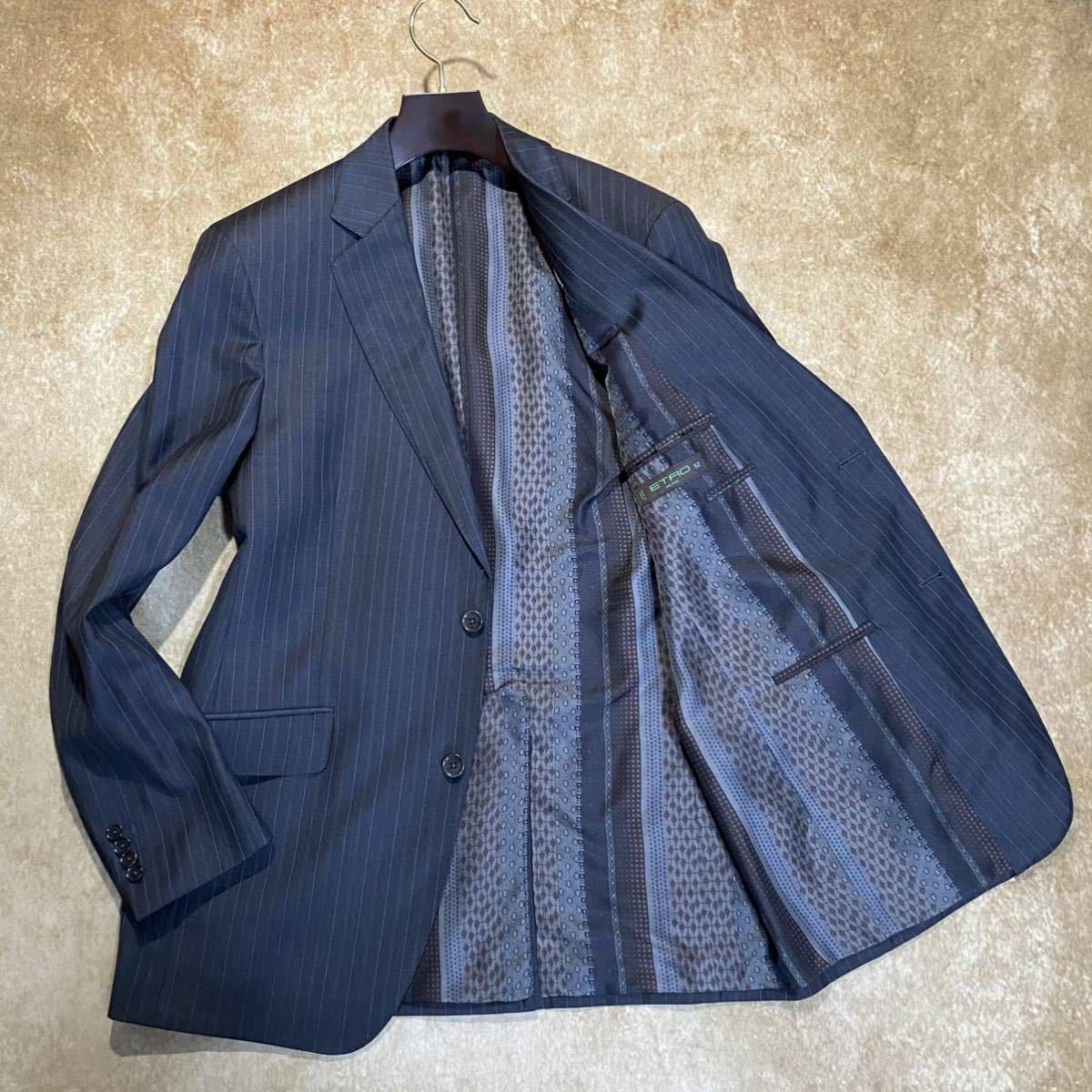 美しいコントラスト☆エトロ:ETRO『マルチストライプ×ペイズリー柄 