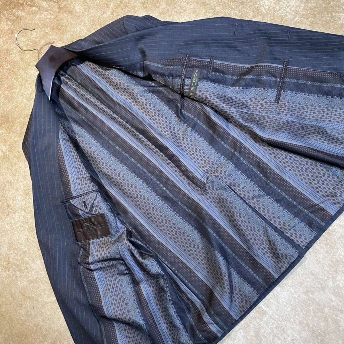 美しいコントラスト☆エトロ:ETRO『マルチストライプ×ペイズリー柄 