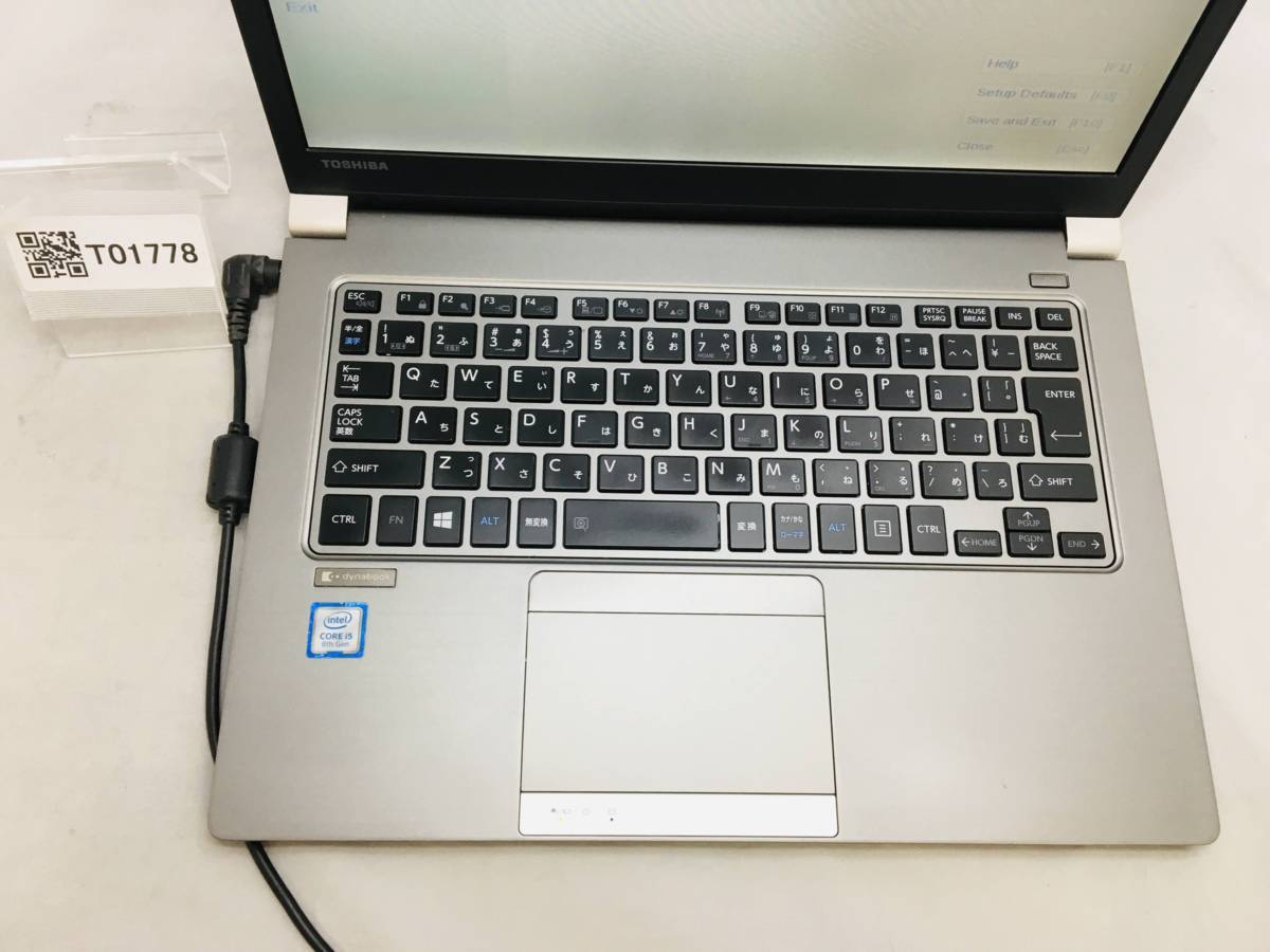 ジャンク/TOSHIBA R63/H/Core i5 8250U 1.60GHz/8GB/13.3インチ/大容量
