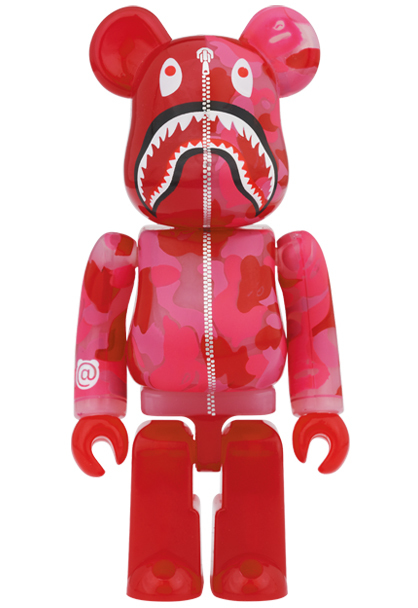 国内正規】bape BE@RBRICK CLEAR ABC CAMO SHARK 100％ & 400％ PINK