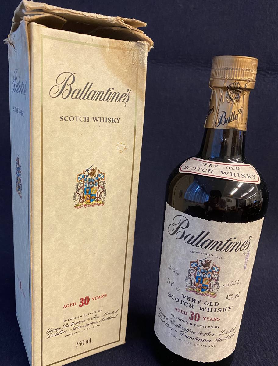 古酒 未開栓 Ballantines バランタイン 30 YEARS 30年 750ml 43