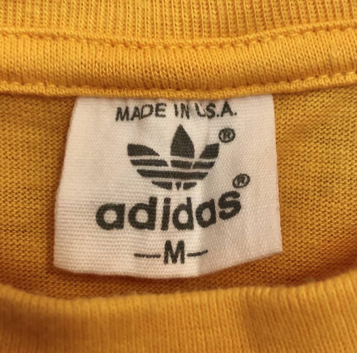 送料無料 80年代の希少品 アメリカ製 アディダス 半袖Tシャツ adidas 