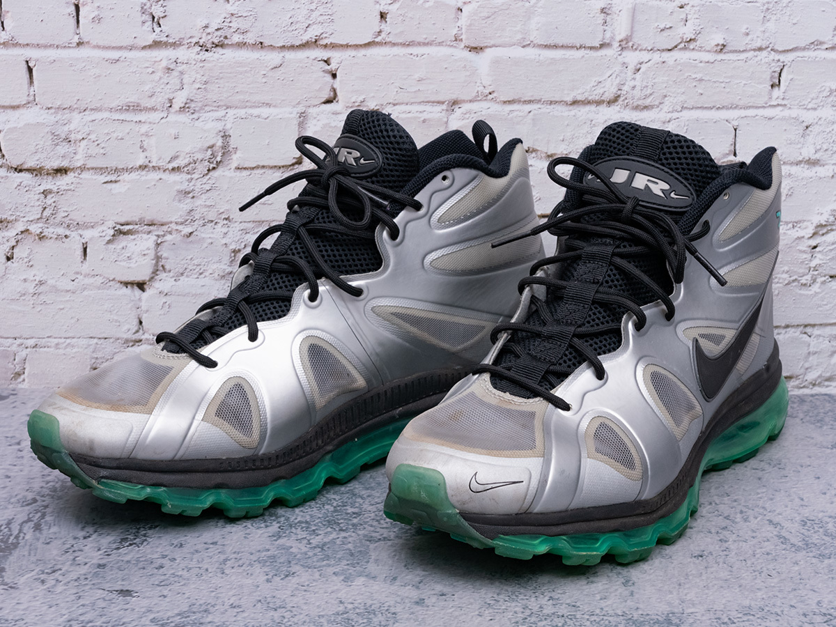 ナイキ NIKE AIR MAX GRIFFEY FURY FUSE m.silver/blk-n.grn 28.5cm 