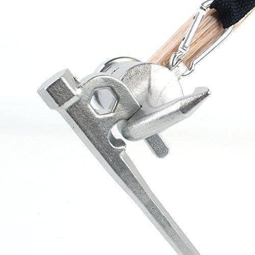 バリイチゴ屋 ペグ打ちハンマー ペグハンマー ステンレス鋼 ペグ キャンプ設営用具 ペグ抜き アウトドアアクセサリー キャンプグ_6