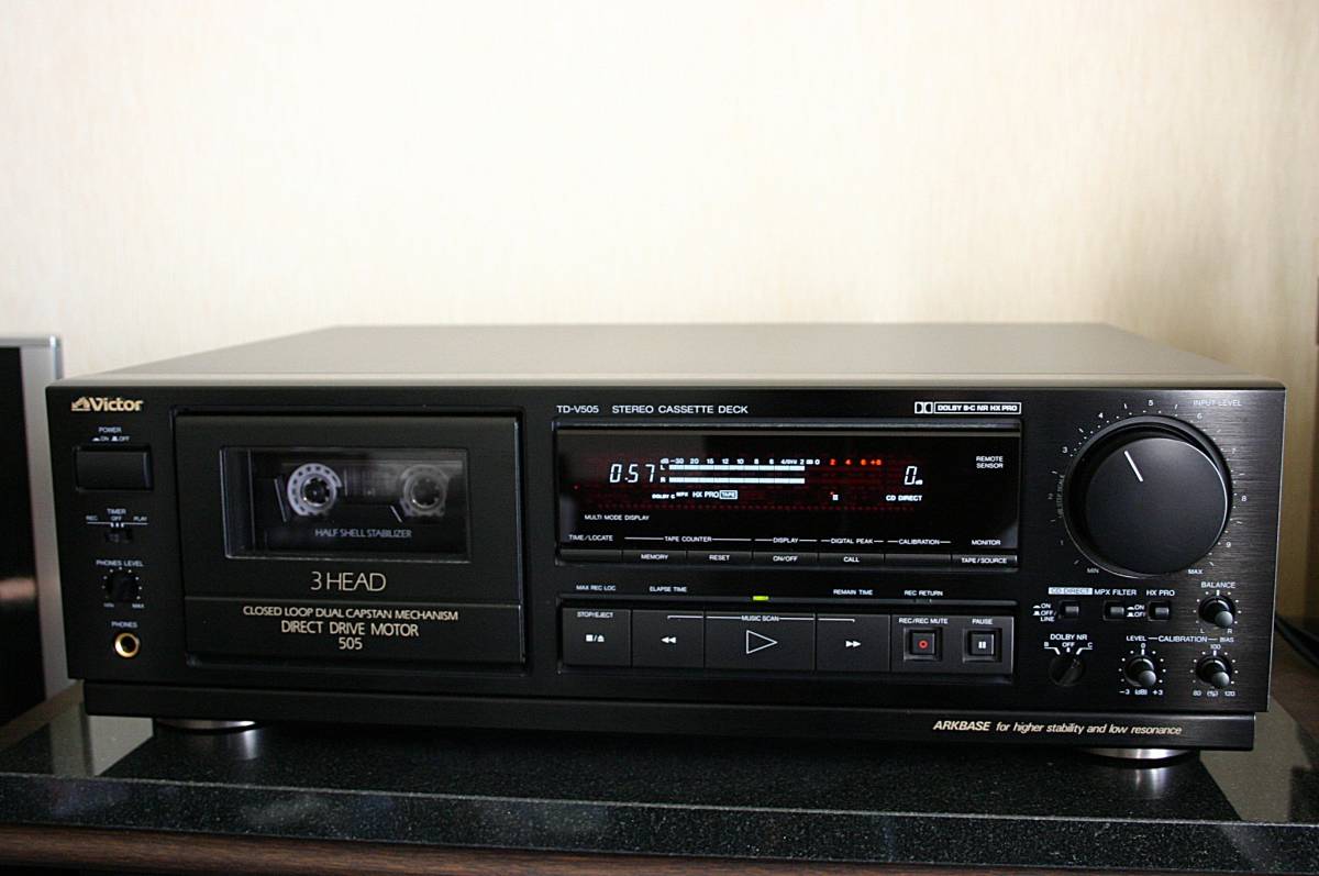 Victor TD-V505 カセットデッキ の修理 Yahoo!オークション - 「td505 