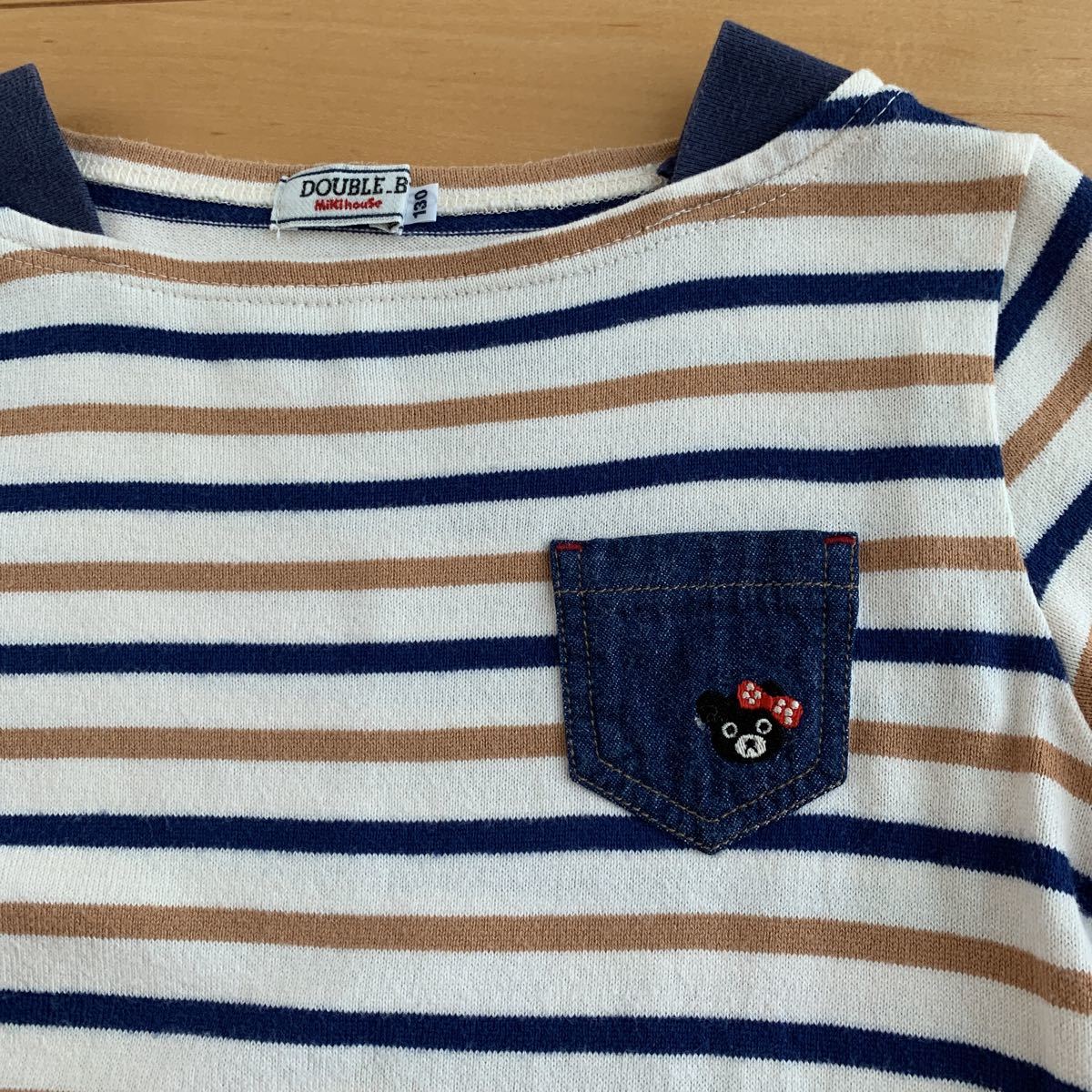 ミキハウス 130cm ワンピース ダブルb ボーダー 可愛い ワンピース ミニ 売買されたオークション情報 Yahooの商品情報をアーカイブ公開 オークファン Aucfan Com