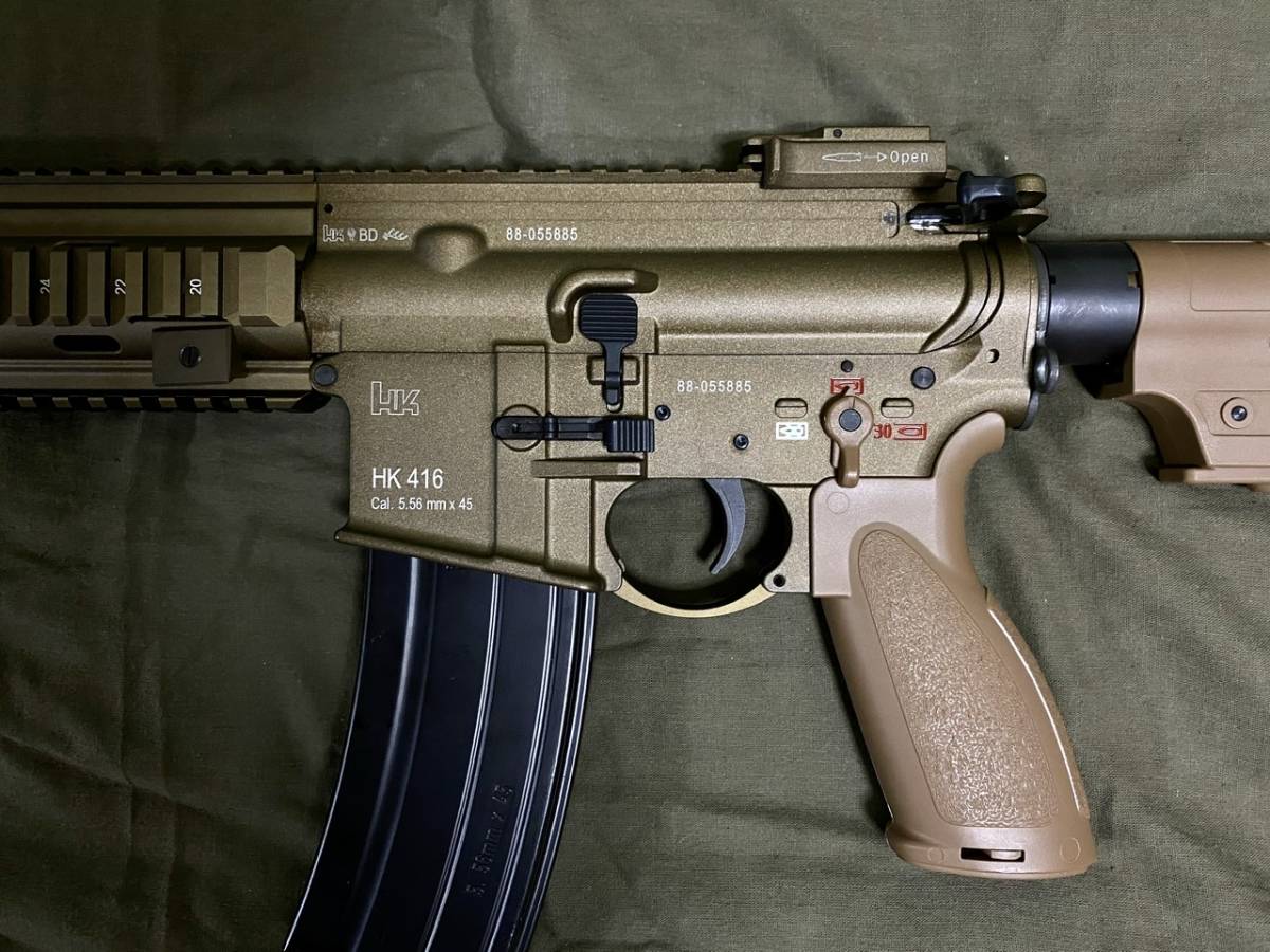 VFC HK416 A5 ガスブローバック RAL8000 予備マガジン付き タンカラー
