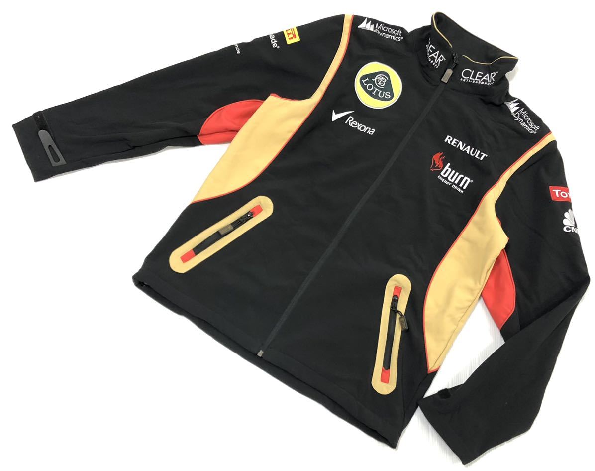  LOTUS ロータス F1チーム 2013 チーム支給品 2nd バージョン ロゴ刺繍 カスタム ソフトシェルジャケット ブラック S(F1)｜売買されたオークション情報、yahooの商品情報をアーカイブ公開 - オーク F1