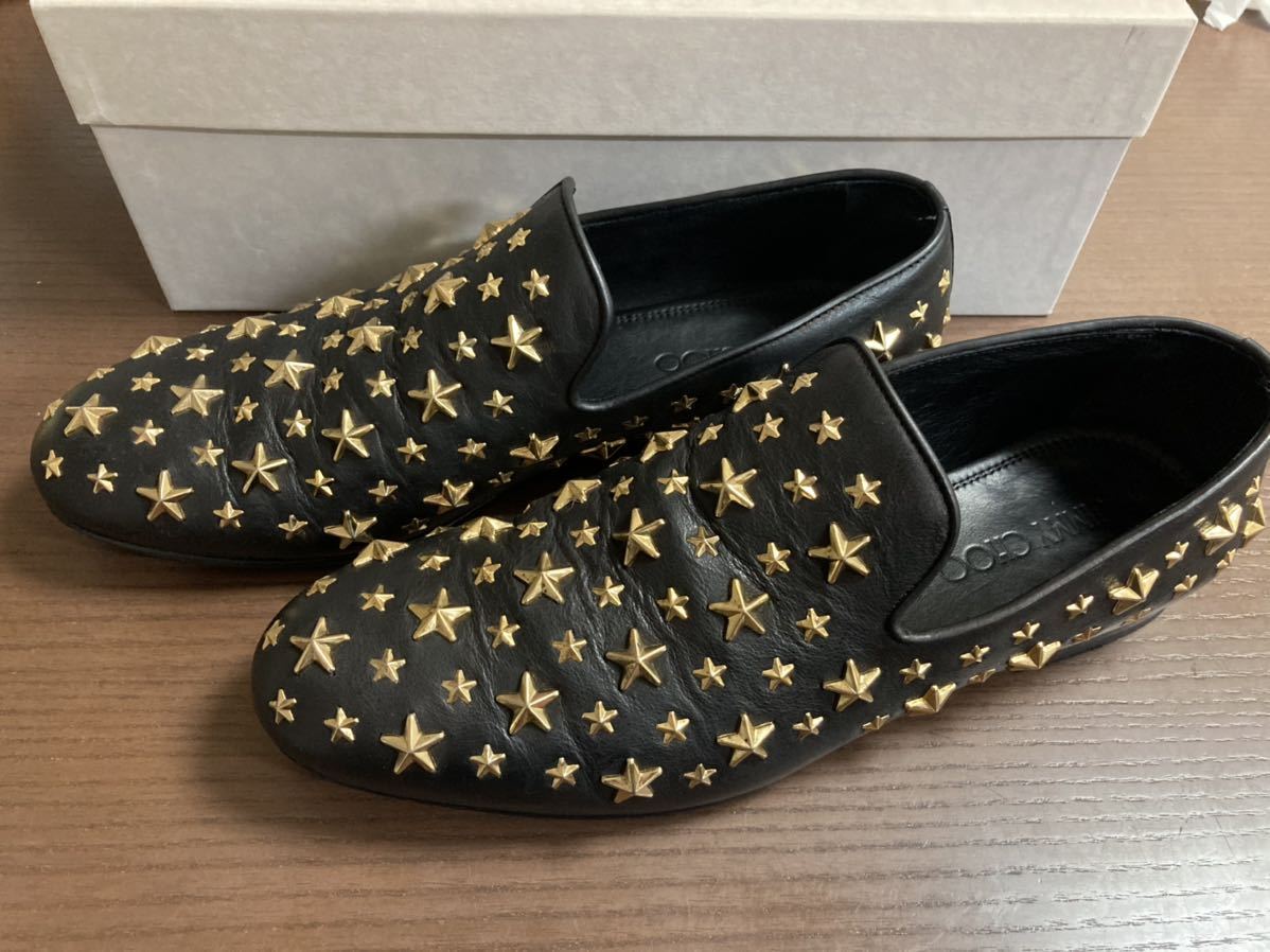 CHOO ジミーチュウ スタースタッズ スタッズ SLOANE JIMMY 0 レザー 