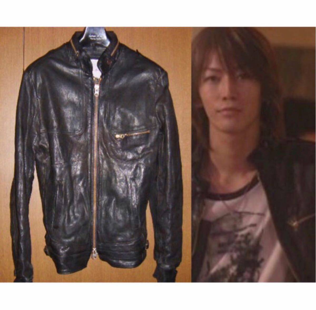 1円スタート】ゴールデングース GOLDEN GOOSE ライダース 亀梨和也 
