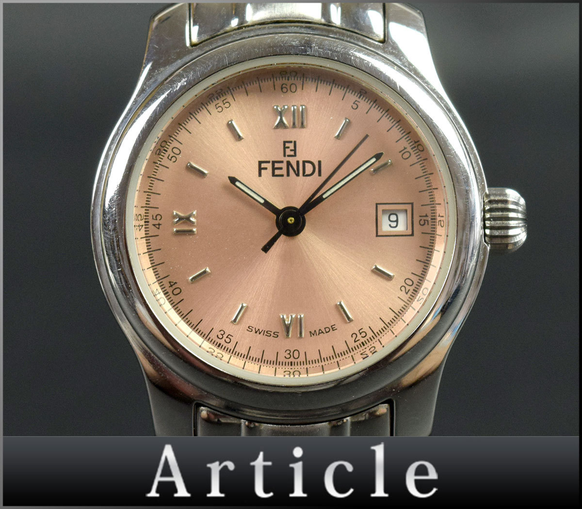 89299☆ 電池交換済 FENDI フェンディ/ レディースウォッチ 腕時計