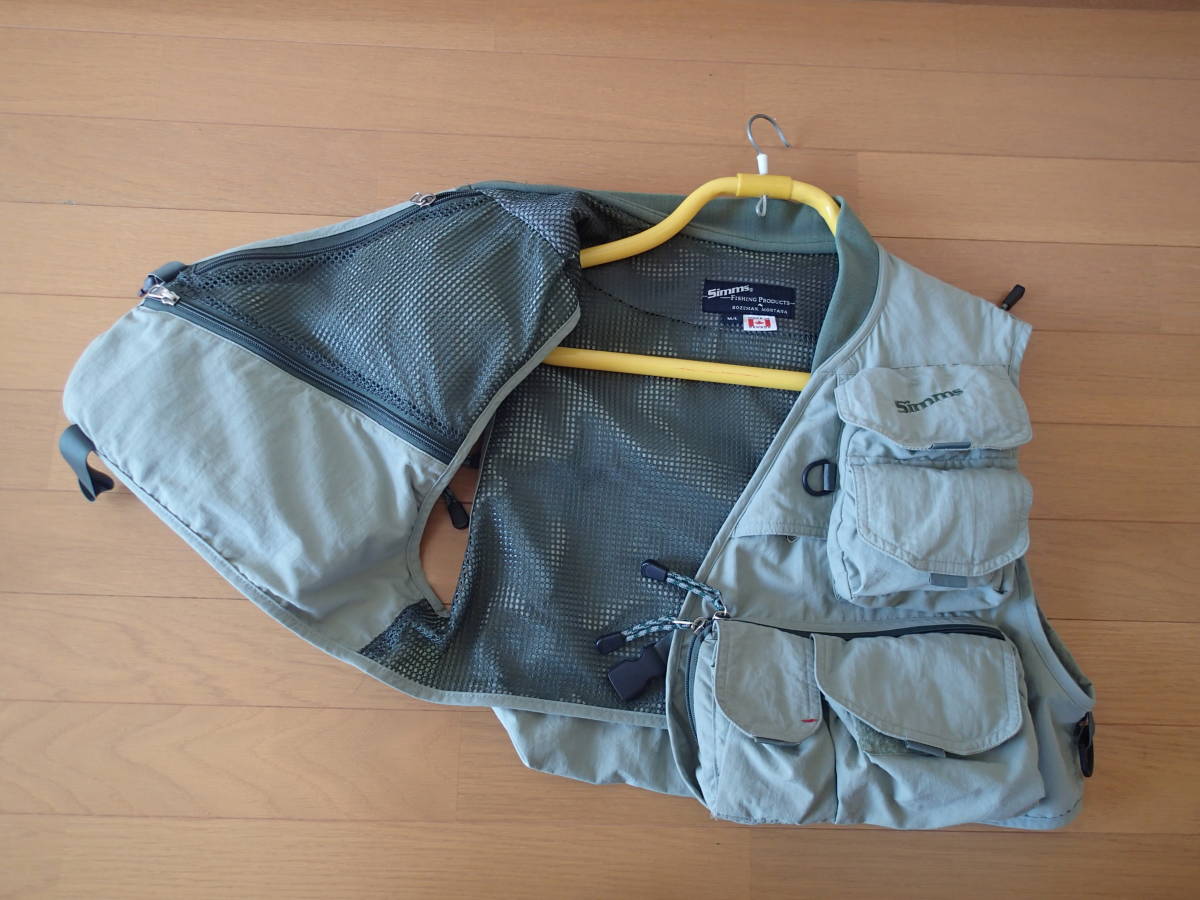 Simmsマスターベスト斜めロゴ Simmsヴィンテージマスターベスト斜めロゴ Simmsマスターベスト斜め
