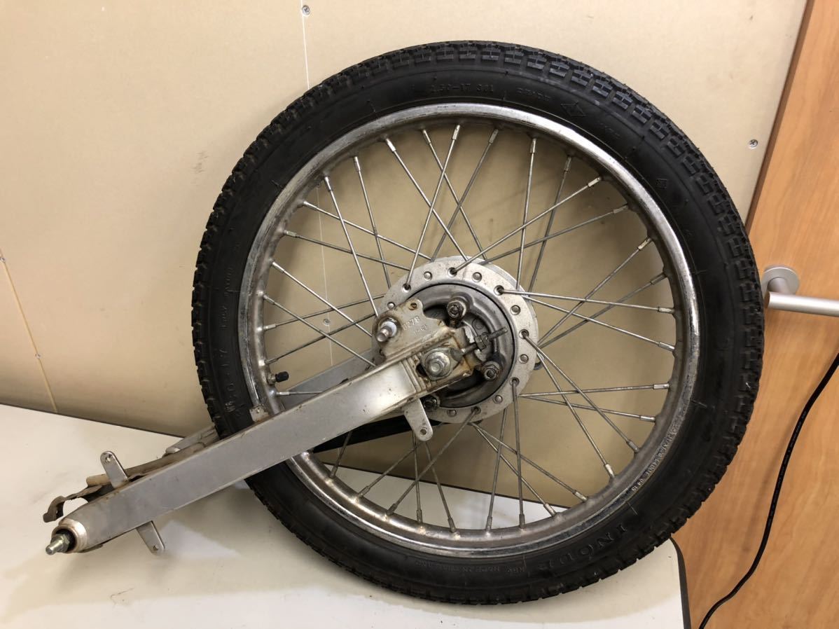 スーパーカブ スイングアーム　ホイール付き！タイヤバリ山_2