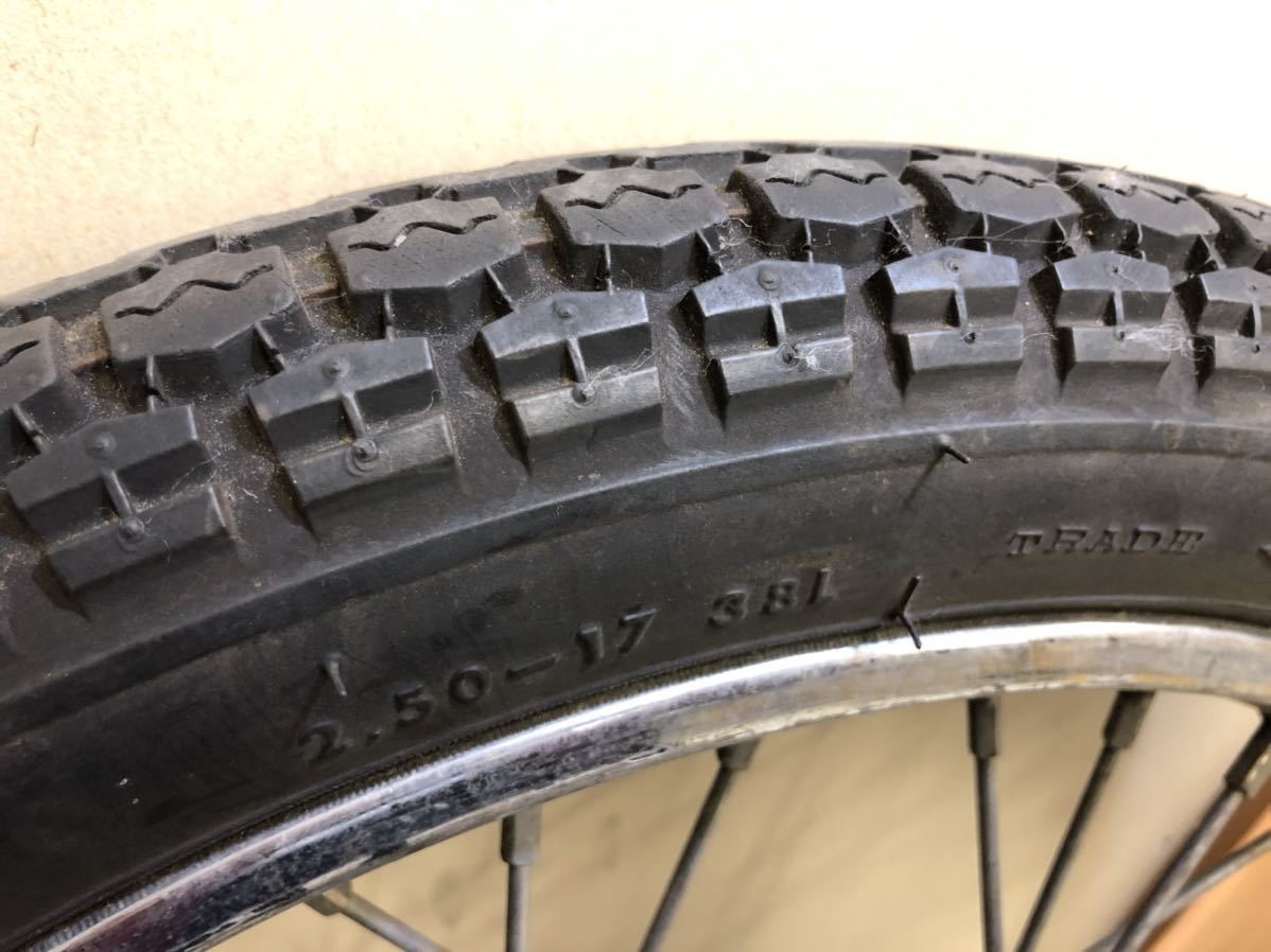 スーパーカブ スイングアーム　ホイール付き！タイヤバリ山_3