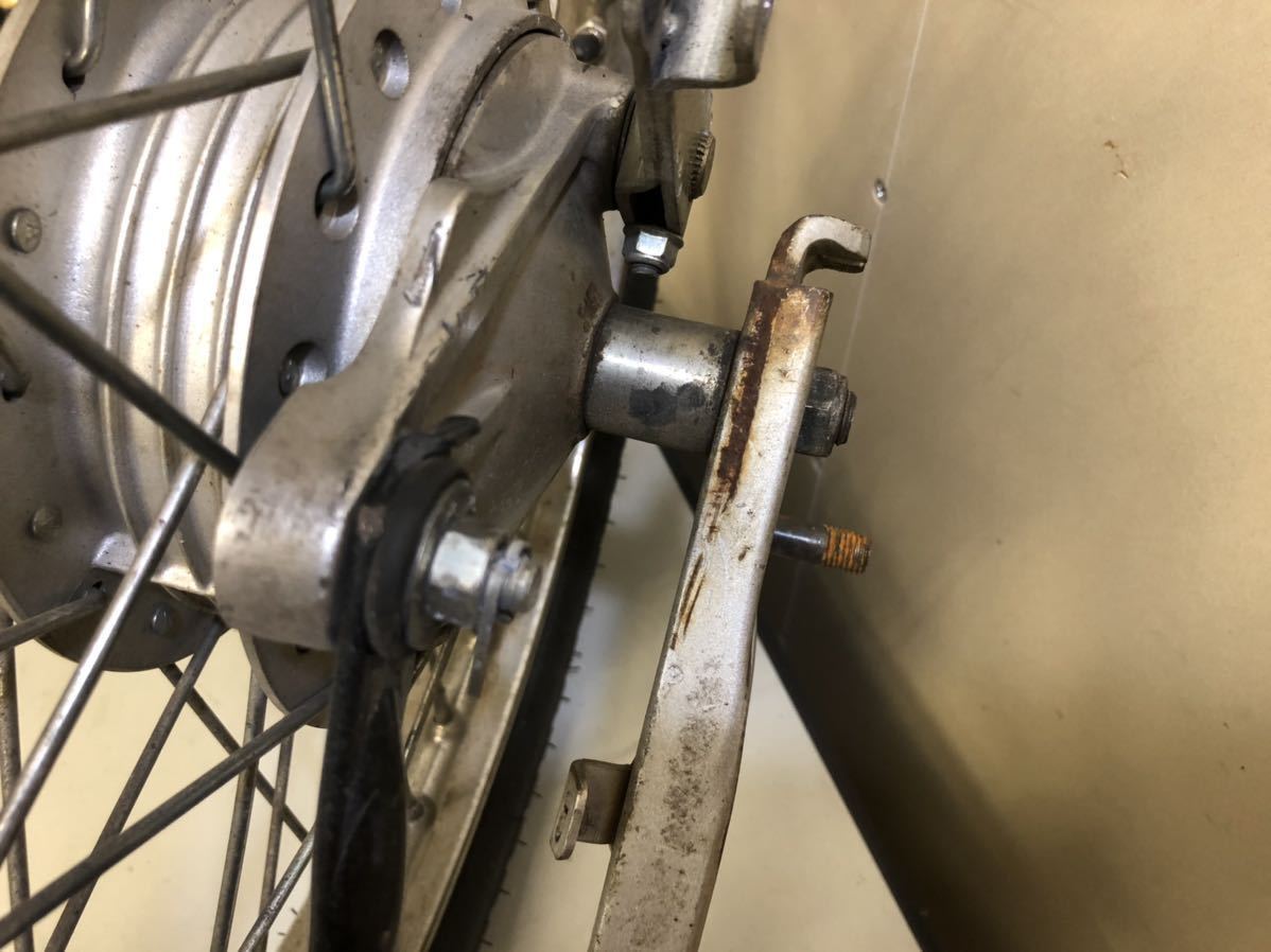 スーパーカブ スイングアーム　ホイール付き！タイヤバリ山_6