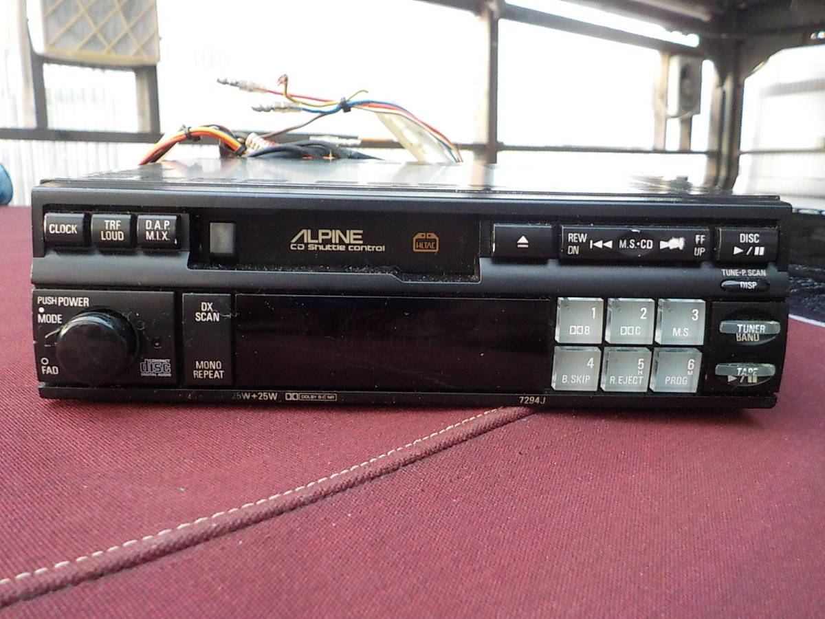 ALPINE - アルパイン 7294J Yahoo!オークション & 当時物 カセット 