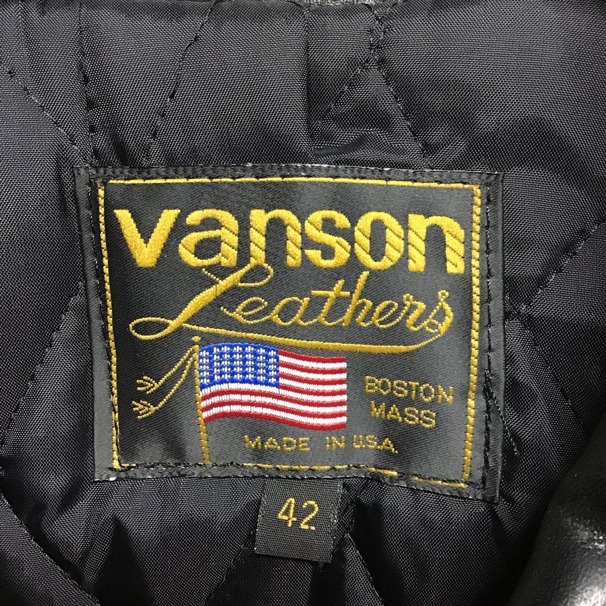 VANSON バンソン】×VICTIM 別注 ENF エンフィールド レザージャケット 