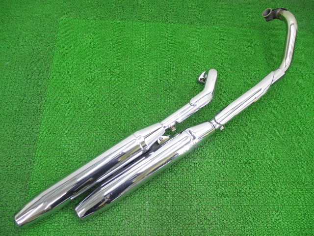 ドラッグスター1100用純正マフラー ヤマハ5ksp-1 新シーズンアイテム 中古 ヤマハ 純正 バイク 部品 ドラッグスター1100