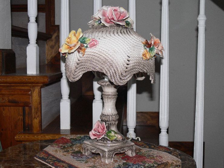 陶器 イタリア製 イタリア カポディモンテ アンティーク CAPODIMONTE