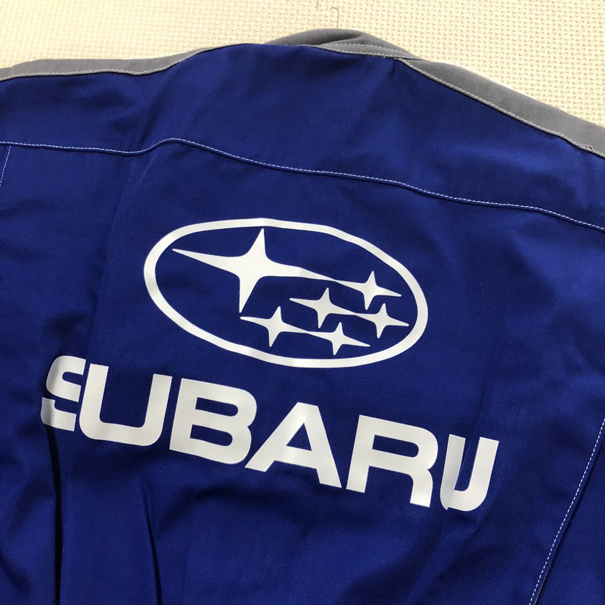 2 SUBARU スバル スバリスト 非売品 作業服 つなぎ オールインワン M 青×グレー 新品!! スバル SUBARU 非売品 2026年最新Yahoo!オークション -スバル 服の中古品・新品・未