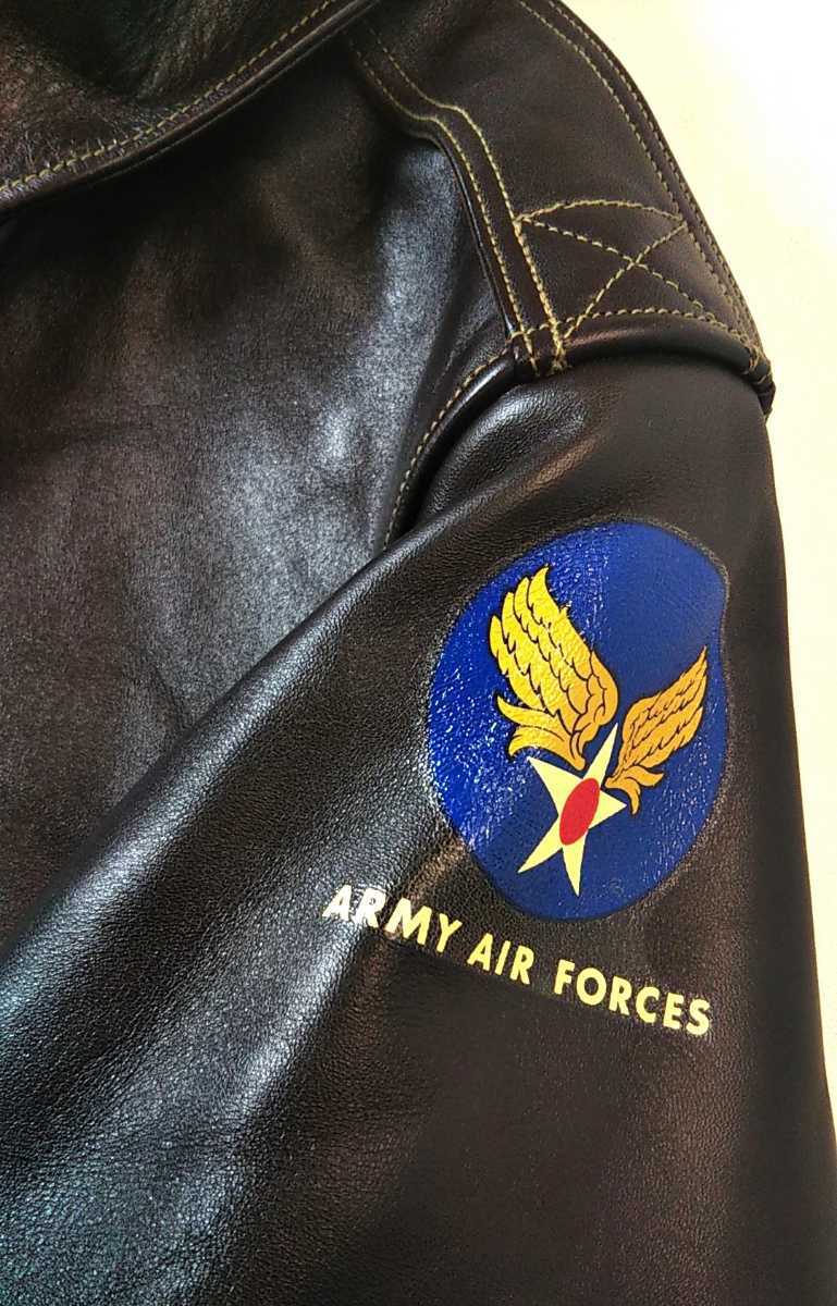 BUZZ RICKSONS バズリクソンズ A-2 ホースハイド レザー ジャケット AIR FORCE U.S.ARMY フライトジャケット 40 BUZZ バズリクソンズ A-2 TYPE ホースハイドレザーブラックA-2 襟ボア