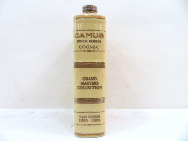 SALE,2025 古酒 CAMUS カミュ ブック グランドマスター ゴッホ ひまわり コニャック ブランデー 陶器 リモージュ 663g 箱 替え栓 未開栓 T14595N-S